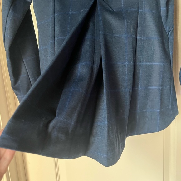 CAbi Check Blazer Style # 5475 Windowpane Check Navy Blue - Picture 6 of 7